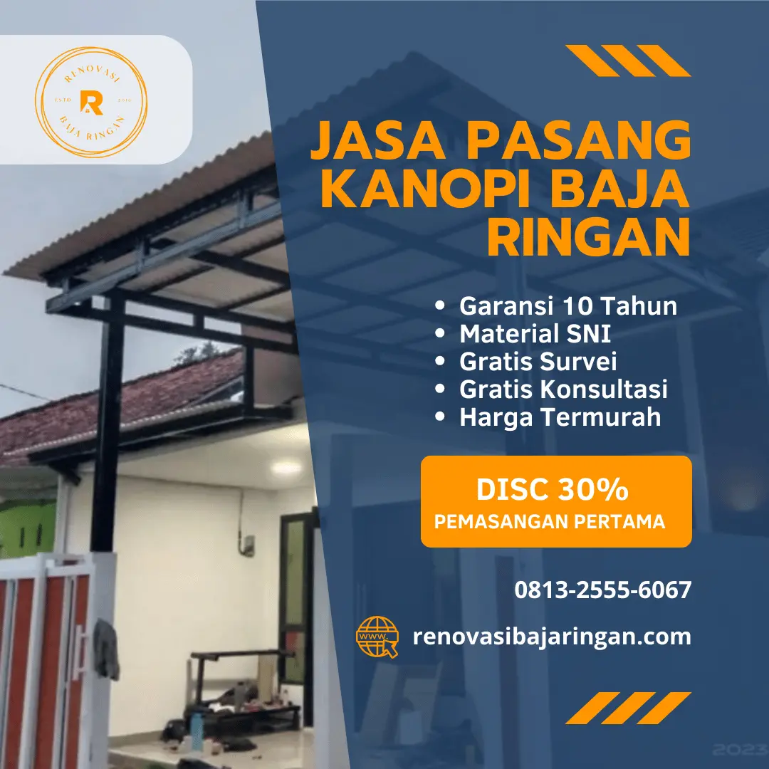 jasa pasang kanopi baja ringan