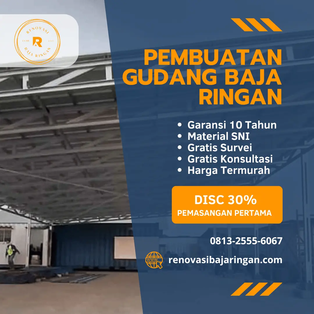 jasa pembuatan gudang baja ringan